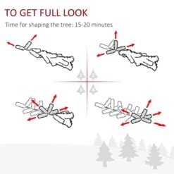 HOMCOM 7ft Unlit Artificial Christmas Tree Slim Douglas Fir With Realistic Branches, Halloween Tree With 818 Tips, Black -National Tree Company Sale Shop 41ejUeVD1jL