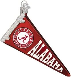 Old World Christmas University Of Alabama Glass Blown Ornaments For Christmas Tree Football -National Tree Company Sale Shop 41ektbNiHuL. AC
