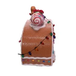 Kurt S. Adler 8.4-Inch Battery-Operated Light-Up Gingerbread Food Truck Table Piece, Multi -National Tree Company Sale Shop 41faYUcpfES