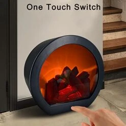 GSY Fireplace Decorative Lantern , Fireplace Light LED Simulation Log Flame Effect , Touch Switch And USB Powered Fireplace Lantern For Home Decor Indoor Christmas Ornament -National Tree Company Sale Shop 41ftFghzKlL