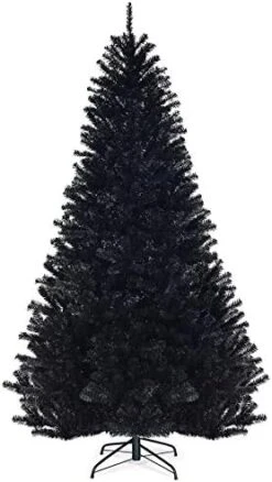 Goplus 7.5ft Unlit Black Christmas Tree, Artificial Halloween Tree With 1258 Branch Tips, Metal Stand, Xmas Full Tree For Indoor Holiday Carnival Party -National Tree Company Sale Shop 41g3m0CSMtL. AC