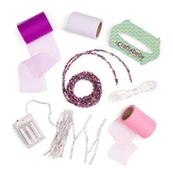 Craftabelle – Fairy Lights Creation Kit – DIY Twinkle Lights For Bedroom – 7pc String Light Set With Accessories – DIY Arts & Crafts For Kids Aged 8 Years + -National Tree Company Sale Shop 41g8mfOhxJL