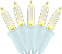 YULETIME Warm White LED Christmas Lights With White Wire, 66 Feet 200 Count UL Certified Commercial Grade LED Holiday String Light Set (Warm White - White Wire) -National Tree Company Sale Shop 41g9e1peb9L. AC