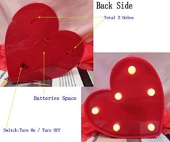 Battery Operated Led Letters I Love You Letters Sign For Wedding Propose LED Heart Marquee Lights Battery Operated Lamp Gift Home Party Decoration -National Tree Company Sale Shop 41gSavFwS4L