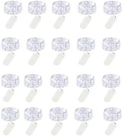 20 Pack LED Fairy Lights Battery Operated,7.2ft 20 LED Silver Wire Warm White Mason Jar Lights,Firefly Mini Led String Lights For Mason Jars Party Crafts Wedding Decorations 16 20 Pack LED Fairy Lights Battery Operated,7.2ft 20 LED Silver Wire Warm White Mason Jar Lights,Firefly Mini Led String Lights For Mason Jars Party Crafts Wedding Decorations -National Tree Company Sale Shop 41hF12LkePL. AC