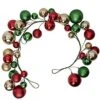 Vita Domi 4' Shiny And Matte Red, Green And Gold Ball Garland With 4 Inch, 3 Inch, And 2 Inch Balls (VTD-RZ-G3832768) -National Tree Company Sale Shop 41hLEiTwvmL