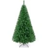 Yaheetech 6Ft Artificial Green Lifelike Christmas Pine Tree Artificial Christmas Tree Holiday Decoration With 1011 Branch Tips And Foldable Stand, Easy Assembly, Green