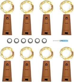 Wine Bottle Lights With Cork 16 Pack 20LED, Battery Operated The Fairy Mini Copper Wire Cork Lights Is 4.92 Feet Used For Mason Jars, DIY Party Christmas Lights,Decor,Wedding(Warm White, 16 Pack) -National Tree Company Sale Shop 41igoZD4IIL. AC
