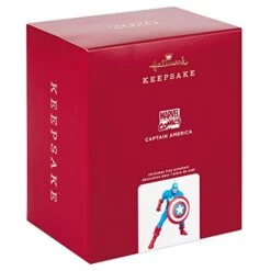 Hallmark Keepsake Christmas Ornament 2020, Marvel Captain America, Metal (4999QK1344) -National Tree Company Sale Shop 41jXBzszwHL