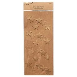 Creative Co-Op 118" Paper Star Garland, Gold