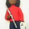 Flute Player Personalized Music Ornament - Flute Christmas Ornament - 2023 - Customize By Ornamentstokeep (Female Ethnic)