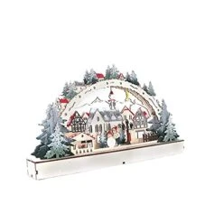 Christmas Ornament Set Shatterproof Christmas Village For Shopping Mall Window Decorations Garden Statues (Multicolor, One Size)