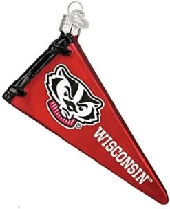 Old World Christmas University Of Wisconsin Badgers Glass Blown Ornaments For Christmas Tree Beanie -National Tree Company Sale Shop 41n uUNrfLL. AC