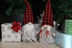 JOYIN 2 PCS Christmas Couple Gnome Christmas Tabletop, Gnome Plush Ornaments For Christmas Tabletop Decorations -National Tree Company Sale Shop 41ndODSuyzL