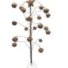 Primitive Rusted Jingle Bell Christmas Tree With A Metal Star Tree Topper & Rustic Natural Wood Base Tabletop Fireplace Centerpiece Xmas Decoration- 17-1/2" Tall -National Tree Company Sale Shop 41oAOd5DREL