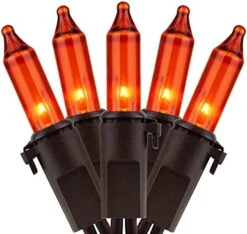 YULETIME Clear Christmas Lights With Brown Wire, 66 Feet 200 Count UL Certified String Lights, Pack Of 2 Sets 33 Ft 100 Count Incandescent Mini Light Set (Clear - Brown Wire) -National Tree Company Sale Shop 41oCypvfOKS. AC