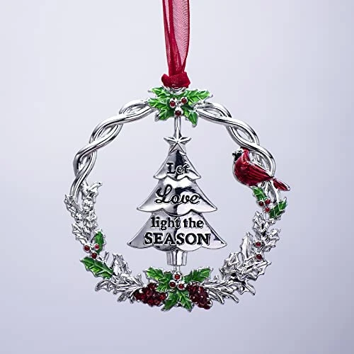 BOGDAN Christmas Tree Ornament Metal Silver Hanging Rotatable Design Charm Holiday Decorative Pendant Gift Keepsake 6 BOGDAN Christmas Tree Ornament Metal Silver Hanging Rotatable Design Charm Holiday Decorative Pendant Gift Keepsake - Image 4