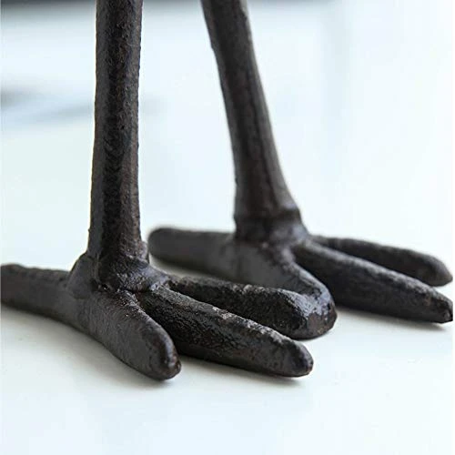 ChezMax Cast Iron Long Feet Birds Christmas Candleholders Black Vintage Tea Light Candle Holders Metal Tabletop Home Decoration 5 ChezMax Cast Iron Long Feet Birds Christmas Candleholders Black Vintage Tea Light Candle Holders Metal Tabletop Home Decoration - Image 3