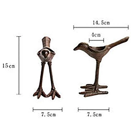 ChezMax Cast Iron Long Feet Birds Christmas Candleholders Black Vintage Tea Light Candle Holders Metal Tabletop Home Decoration 7 ChezMax Cast Iron Long Feet Birds Christmas Candleholders Black Vintage Tea Light Candle Holders Metal Tabletop Home Decoration - Image 5