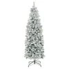 Best Choice Products 7.5ft Snow Flocked Artificial Pencil Christmas Tree Holiday Decoration W/Metal Stand -National Tree Company Sale Shop 41r4pWslJaL