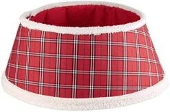 DII Christmas Tree Collar Decorative Cover For Metal Stand Of Artificial Or Live Holiday X-mas Tree , 18" Top Diameter, 24" Base Diameter, 12" Height, Farmhouse Buffalo Check, Black & White -National Tree Company Sale Shop 41rGfOycZyL. AC