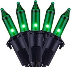 YULETIME Orange String Lights With Black Wire, 66 Feet 200 Count UL Certified Christmas Light, Pack Of 2 Sets 33 Ft 100 Amber Mini Light Set For Halloween Thanksgiving Holidays (Orange) -National Tree Company Sale Shop 41rt5BvbyyS. AC