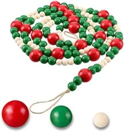 Christmas Wood Garland Beads Red, Christmas Grinch Signs For Tree New Years Tray Farmhouse Decor Wall Hanging Ornaments -National Tree Company Sale Shop 41sF MhnA3L. AC