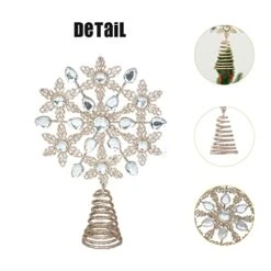 Christmas Tree Topper Sparkling Metal Tree Topper For Christmas Tree Top Decoration And Home Holiday Decor -National Tree Company Sale Shop 41srcCdMP5L