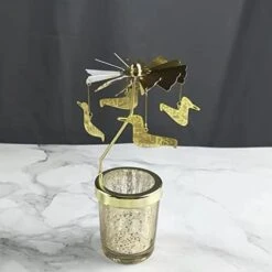 Rotary Candle Holder Christmas Spinning Candle Holders Metal Small Gift Gorgeous Home Decor For Birthday Wedding Party (Horse) -National Tree Company Sale Shop 41ss4jJK2NL. AC