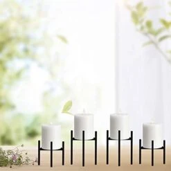 Jiyimi Christmas Black Candle Holders Set Of 4 For Table Centerpiece Geometric Straight Triangle Candlestick Holder Metal Iron Fireplace Candelabras Supports Ideal For Wax Pillar Candles 15 Jiyimi Christmas Black Candle Holders Set Of 4 For Table Centerpiece Geometric Straight Triangle Candlestick Holder Metal Iron Fireplace Candelabras Supports Ideal For Wax Pillar Candles -National Tree Company Sale Shop 41sw0WX07dL