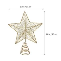 Cabilock 10 Inches Christmas Tree Topper Christmas Tree LED Star Topper Xmas Tree Topper Star Creative Xmas Gift For Christmas Tree Decor(not Included) -National Tree Company Sale Shop 41t3FnZzhHL