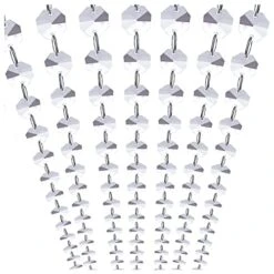WAZHRMGHG 99FT Clear Acrylic Crystal Garland Strands, Hanging Chandelier Bead Chain,Hanging Ornament String Decorations For Manzanita Centerpiece,Christmas Tree,Wedding, Party,Celebration (99FT(30M)) -National Tree Company Sale Shop 41t4sdgj8NL