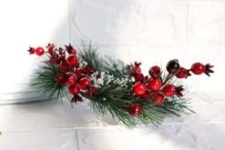 ChezMax Candle Rings Berry Tea Light Ring Small Candle Wreaths Berry Candle Holder Table Decoration For Christmas Valentine's Day Thanksgiving Day Dinner Party Wedding Diameter 4" 4 PCS -National Tree Company Sale Shop 41tCfjx9UaL