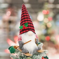 Christmas Tree Topper, Gnome Christmas Decoration, Star Tree Topper, Gnome Christmas Tree Topper, Hand Made Christmas Tree Decoration -National Tree Company Sale Shop 41tUznOP2sL