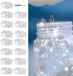 15 Packs 20 Led Purple Fairy Lights Battery Operated 6.6ft Silver String Lights Waterproof Firefly Starry Light For DIY Table Centerpieces Wedding Halloween Christmas Party Decor -National Tree Company Sale Shop 41w85X7rXbL. AC