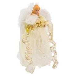 Kurt Adler LED Angel Treetop, 12-Inch