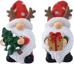 GENERIC 2PCs Christmas Gnome Decorations Santa Hat Gnome Statue Christmas Decorations Handmade Skene Gnome Statue Christmas Decorations Gift Christmas Party Family Gnome Large Shatterproof (Red-2, One Size) -National Tree Company Sale Shop 41xEkk2Sm4L. AC 2