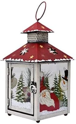 Metal Lantern Christmas Decorations With LED Light Indoor Outdoor Decorative Hanging Lanterns Santa Decor Hand Painted Rustic Metal Glass Small Christmas Lanterns Table Decor Xmas Holiday Party Decor 19 Metal Lantern Christmas Decorations With LED Light Indoor Outdoor Decorative Hanging Lanterns Santa Decor Hand Painted Rustic Metal Glass Small Christmas Lanterns Table Decor Xmas Holiday Party Decor -National Tree Company Sale Shop 41y4UDqomZL. AC