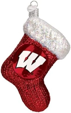 Old World Christmas University Of Wisconsin Badgers Glass Blown Ornaments For Christmas Tree Beanie -National Tree Company Sale Shop 41yQI7MtbL. AC