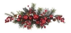 Nearly Natural 4678 Apple Berry Swag, 30-Inch, Red/Green
