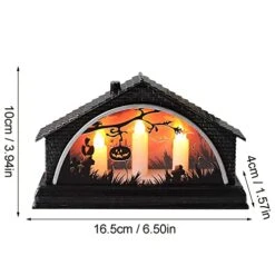 Halloween Night Light Night Light House Witch Decoration Desktop Decoration Light Christmas Hanging Decorations Large (A, One Size) -National Tree Company Sale Shop 41zz3RHAjHL