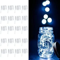 HAOSEE 20 Pack Fairy Lights Battery Operated,3.3ft 20 LED Silver Wire Warm White Firefly Waterproof Mini Led String Lights For Party Crafts Wedding Decor -National Tree Company Sale Shop 51 Qz8IVD8L. AC