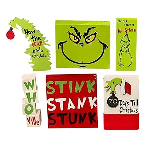 Grinch Christmas Tiered Tray Decor Christmas Decoration Inspireds Holiday Decor Inspireds Christmas 4 Grinch Christmas Tiered Tray Decor Christmas Decoration Inspireds Holiday Decor Inspireds Christmas - Image 2