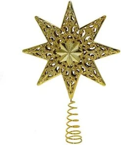 WeRChristmas Shatterproof Deluxe Christmas Tree Top Star With Glitter, 21 Cm, 1-Piece - Silver -National Tree Company Sale Shop 511N4j0NtbL. AC