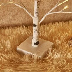 Hairui Pre Lit Tabletop Birch Tree With Timer 24LED 18IN Battery Operated For Easter Christmas Party Decoration 2 Sets -National Tree Company Sale Shop 511cmVnNJkL