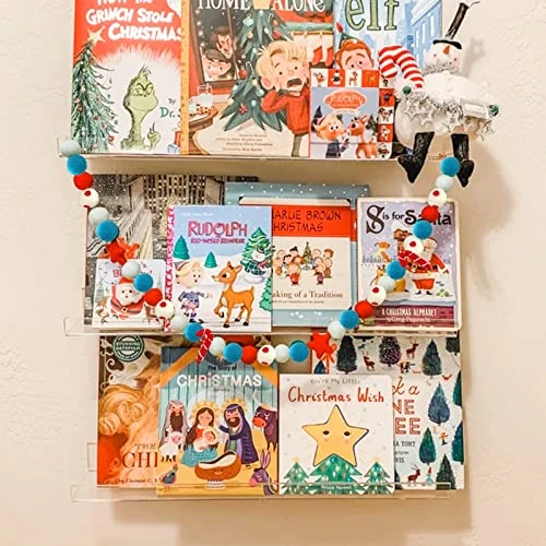 Christmas Felt Ball Garland, Pom Pom Garland, Stars And Candy Cane Garland, Hand-Made From Natural Wool, Cute Hanging Decor For Christmas Tree, Kids Bedroom, Living Room, Nursery - 9 Feet Long 5 Christmas Felt Ball Garland, Pom Pom Garland, Stars And Candy Cane Garland, Hand-Made From Natural Wool, Cute Hanging Decor For Christmas Tree, Kids Bedroom, Living Room, Nursery - 9 Feet Long - Image 3