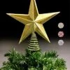 Christmas Traditions 10 Inch Gold Glittered Filigree Christmas Star Tree Topper Star For Large Tree 6 Feet-8 Feet Tall/Home Decor Ornaments