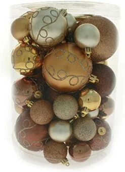 WeRChristmas 50-Piece Shatterproof Deluxe Christmas Tree Baubles Decoration Pack - Red / Gold / Green, Multi-Colour -National Tree Company Sale Shop 5141NCzicEL. AC