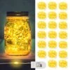 MUMUXI LED Fairy Lights Battery Operated String Lights [20 Pack], 3.3ft 20 Mini Fairy Lights Battery Powered Party Wedding Centerpiece Decorations Crafts Mason Jar Lights Firefly Lights, Warm White