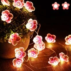 Cherry Blossom Flower String Lights For Girl Bedroom, Pink Fairy Lights 13 Feet 40 LEDs USB And Battery Operated Decorative String Lights Indoor Outdoor (1 Pack) 19 Cherry Blossom Flower String Lights For Girl Bedroom, Pink Fairy Lights 13 Feet 40 LEDs USB And Battery Operated Decorative String Lights Indoor Outdoor (1 Pack) -National Tree Company Sale Shop 514Nni7wPXL. AC
